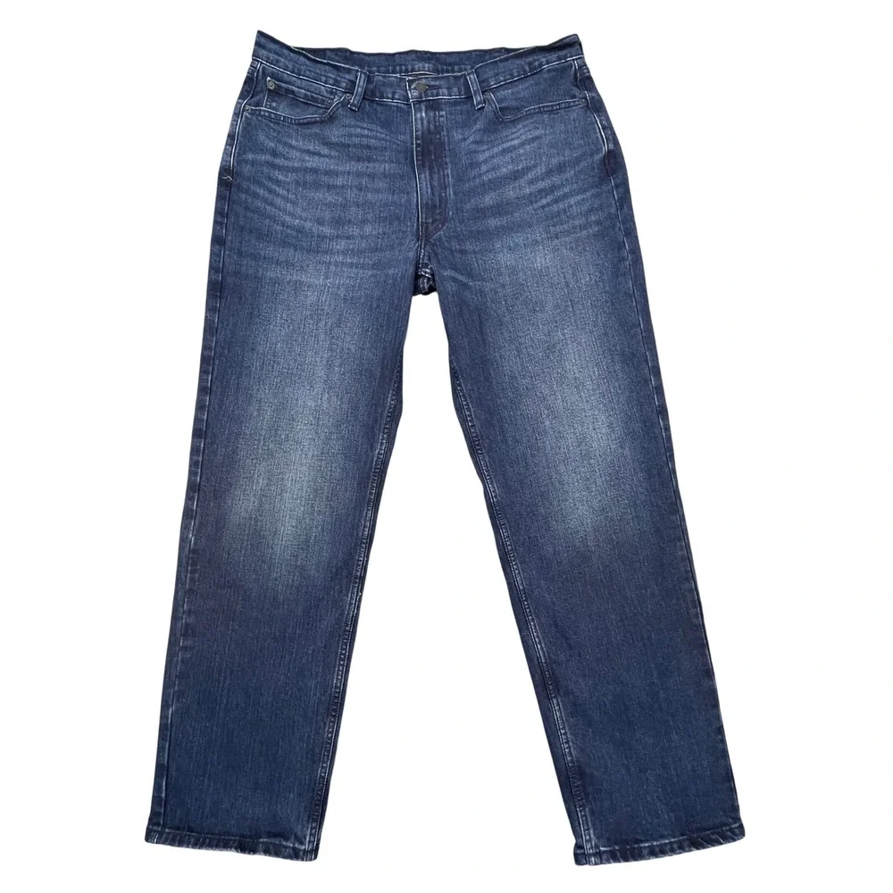 Levi's Blue 550 Relaxed Fit Tapered Leg Jeans Mens 38x34
